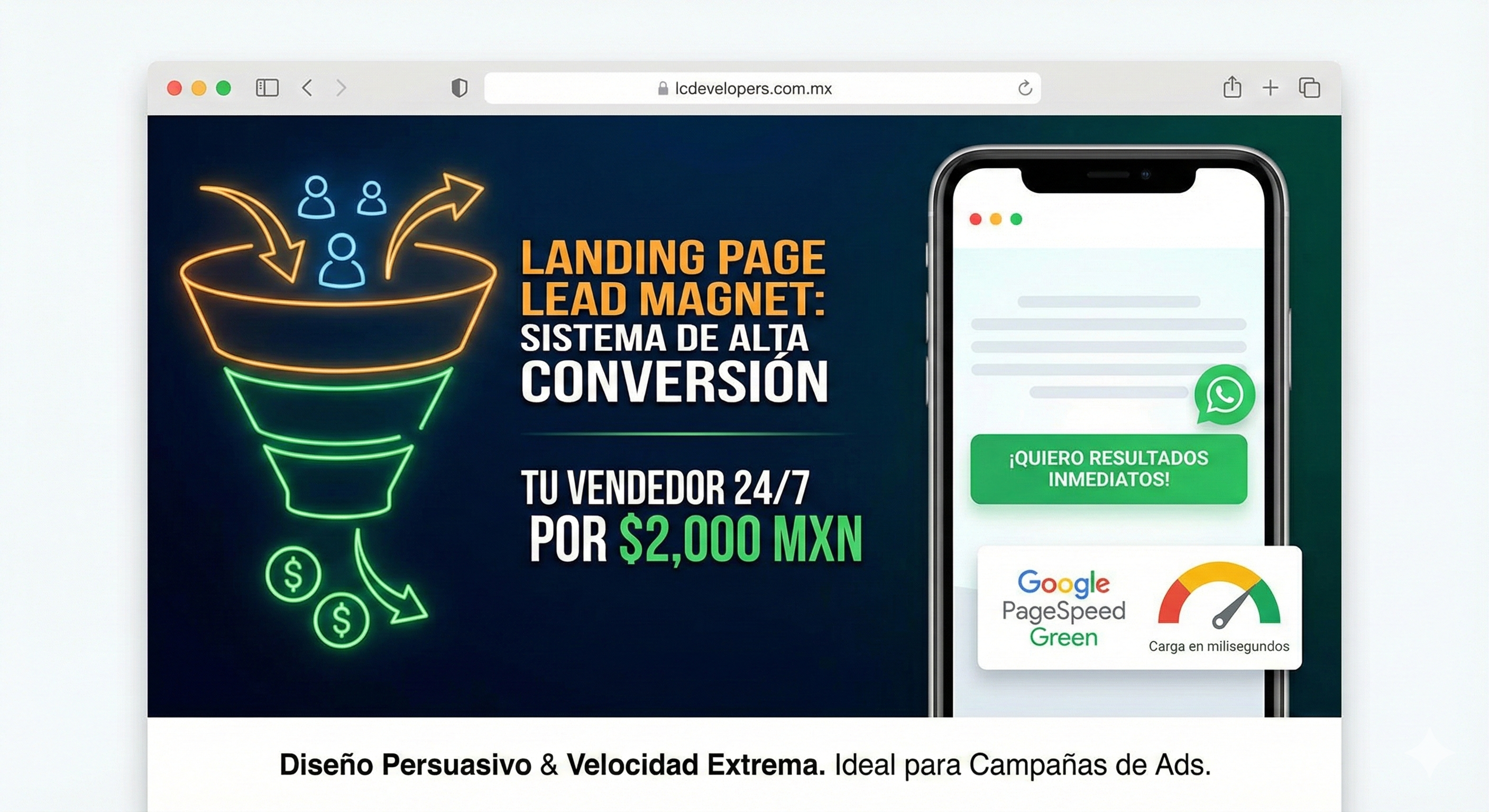 Landing Page "Lead Magnet": Sistema de Alta Conversión