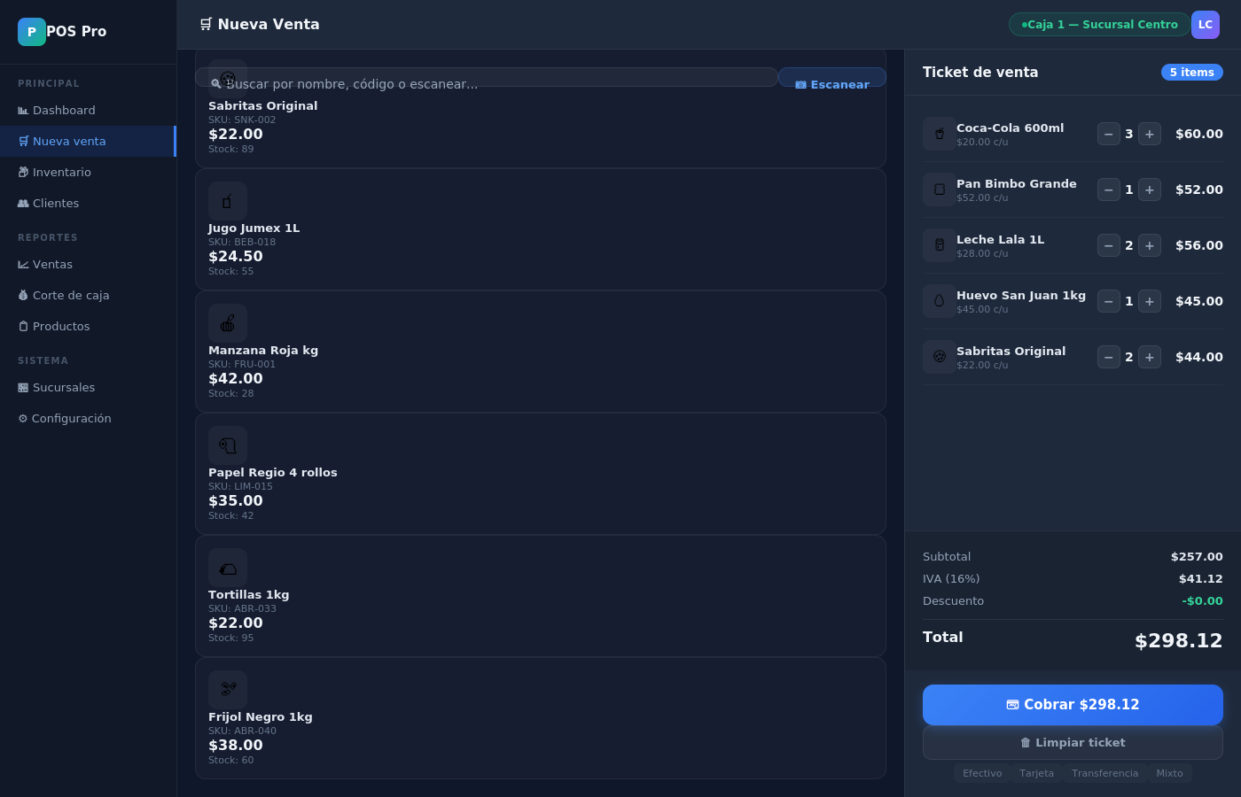 Sistema POS — Punto de Venta Integral